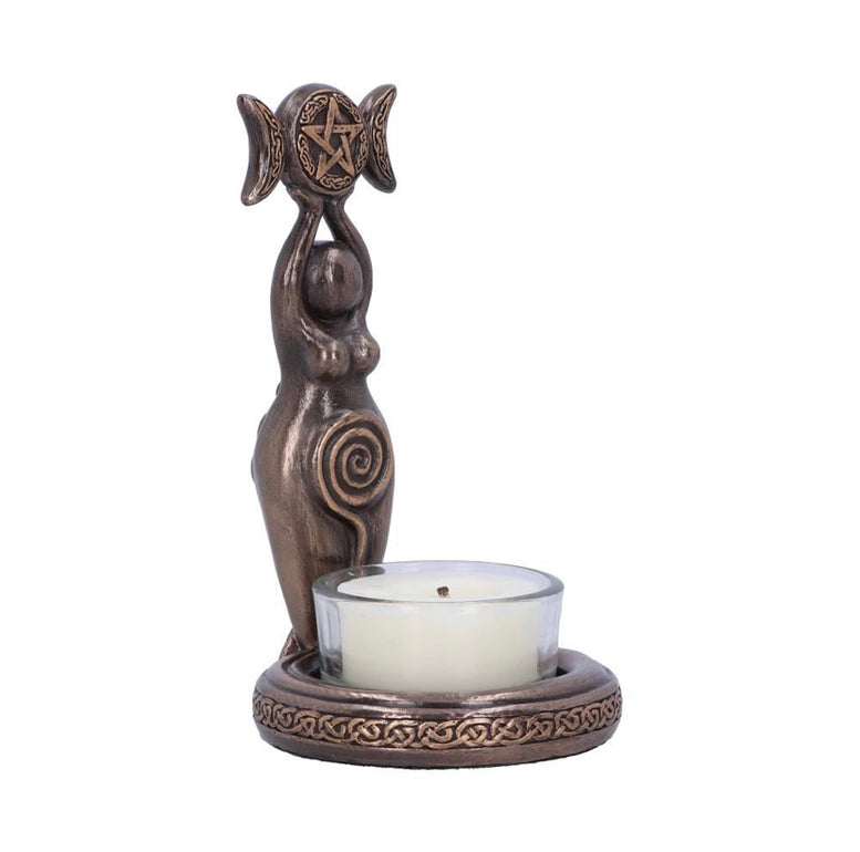 Triple Goddess Tea Light Holder 12cm | Goddess | Deity | Wicca | Pagan | Witchcraft