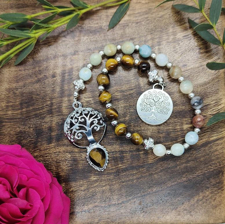 Witches Crystal & Charm Prayer Beads | Deity Worship | Chant | Mantra | Goddess | Witchcraft | Wiccan | Pagan | Gift | Sabbats | Lunar Month