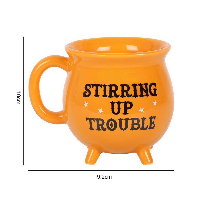 Stirring Up Trouble Cauldron Mug | Cup | Teacup | Goth | Wiccan | Pagan