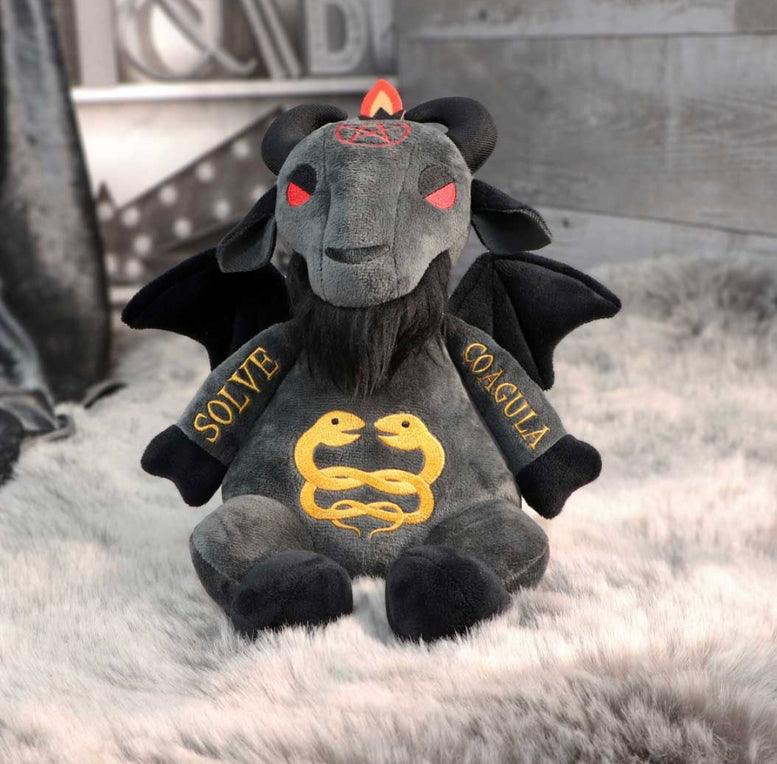 Fluffy Fiends Baphomet Cuddly Plush Toy 22cm | Teddy | Witchcraft | Wiccan | Pagan | Goth | Gothic | Occult