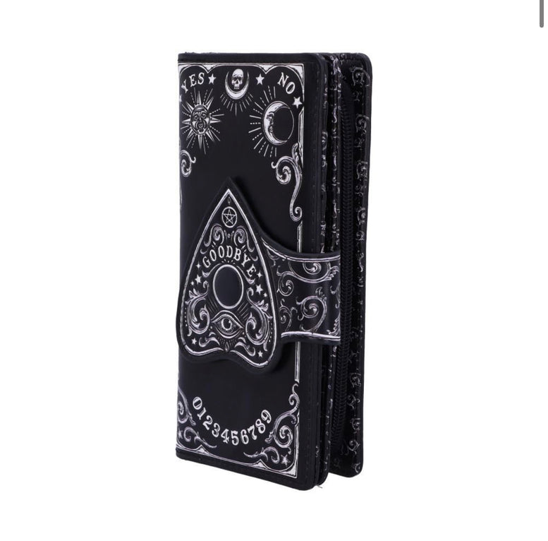 Spirit Board Planchette Embossed Purse 18.5cm | Witchcraft | Wiccan | Pagan | Gothic | Planchette | Coin Purse | Accessories | Occult