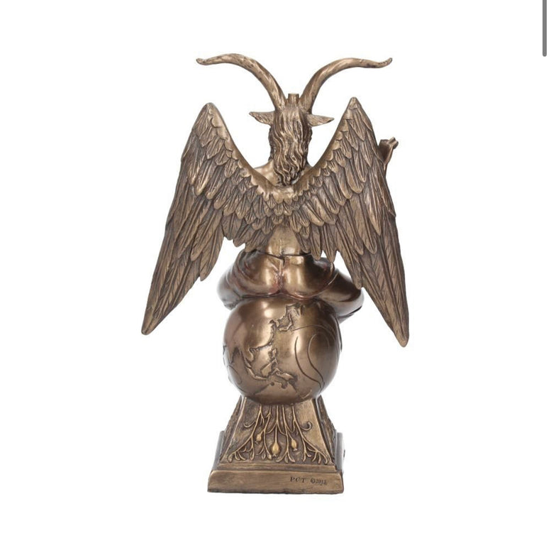 Baphomet Occult Mystical Figurine Bronze Gothic Ornament 24cm | Witchcraft | Wiccan | Pagan | Baphomet | Horned God | Deity | God | Occult