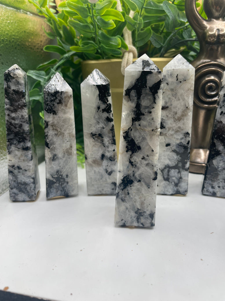 High Grade Flashy Rainbow Moonstone Towers | Crystals | Reiki | Chakra | Healing | Witchcraft | Wiccan | Pagan | Stones | Gemstones