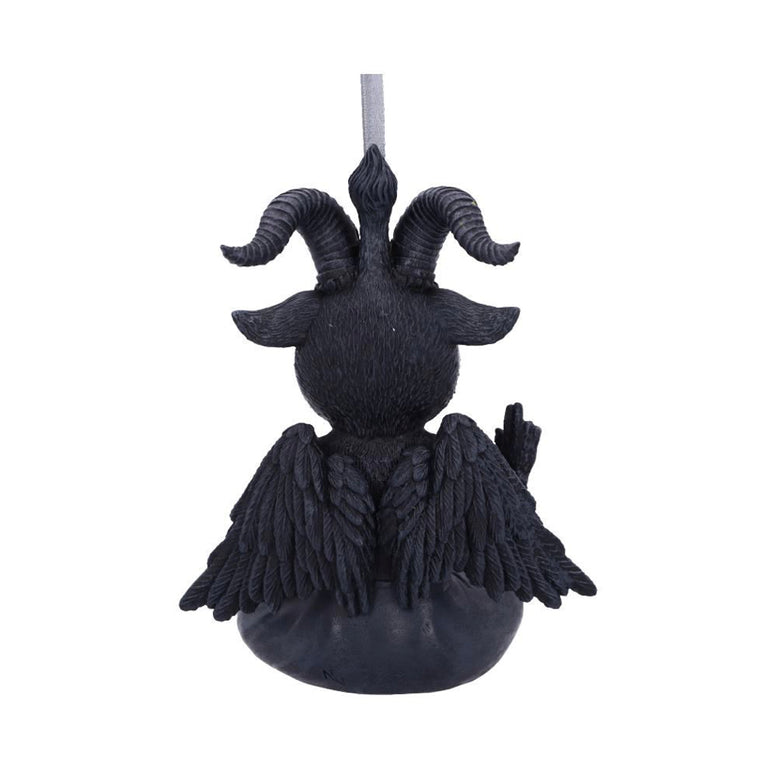 Baphoboo Black Baby Baphomet Hanging Decorative Ornament 11cm | Occult | Baphomet | Wiccan | Pagan | Witchcraft | Christmas Tree Decoration