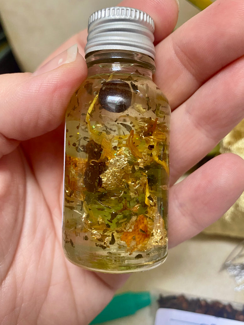 Wealth/Success Ritual Oil | Pagan | Witchcraft | Wiccan | Love Spell | Self Care | Anointing Oil | Fragrance | Flowers | Herbs | Oils