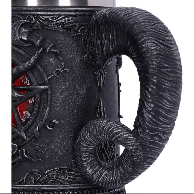 Baphomet Sabatic Goat Diety Tankard 16.5cm | Occult | Wiccan | Pagan | Witchcraft | Goth | Altarpiece | Altar ware | chalice | Mug | Deity