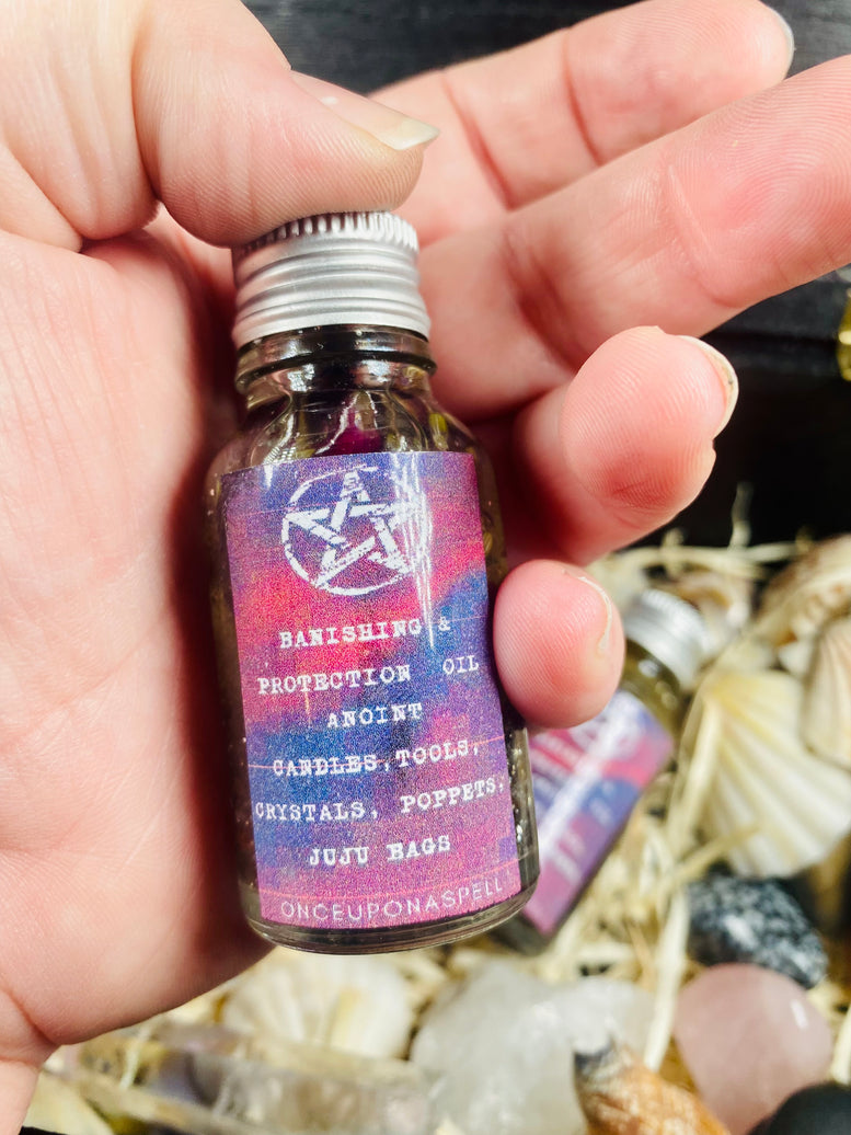 Banishing & Protection Magickal Anointing Ritual Oil | Spell Oil | Oil | Witchcraft | Wiccan | Pagan