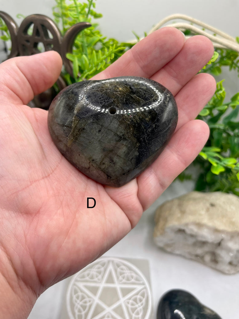 Labradorite Incense Stick Holder | Witchcraft | Wiccan | Pagan | Spiritual | Crystal Healing | Reiki | Chakra | Ornament | Decor | Charm
