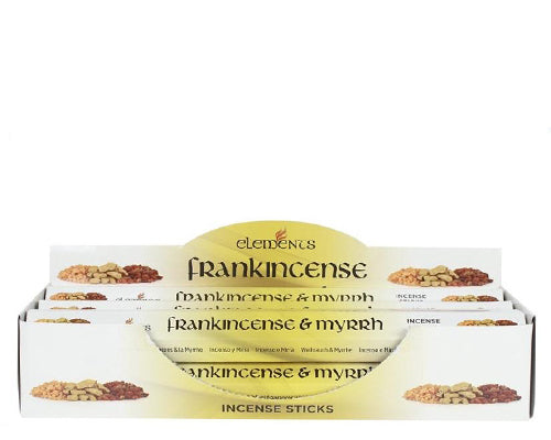 1 PACK OF 20 STICKS - ELEMENTS FRANKINCENSE AND MYRRH INCENSE STICKS