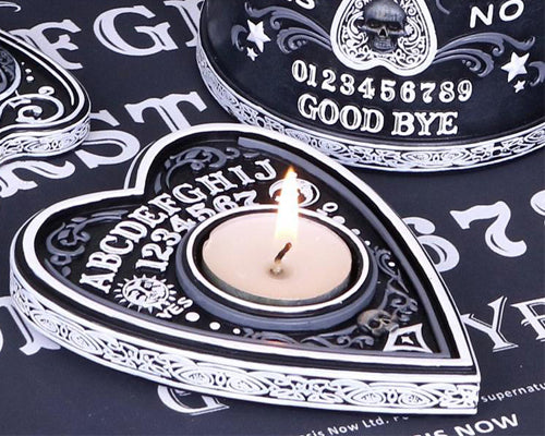 Black and White Spirit Board Tea Light Holder