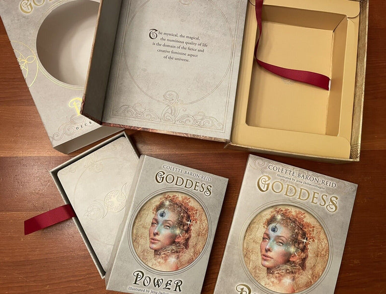 Goddess Power Oracle Cards Deluxe Edition | Tarot | Tarot Cards | Goddess | Gift | Witchcraft | Wiccan | Pagan | Deck | Reading | Mystic