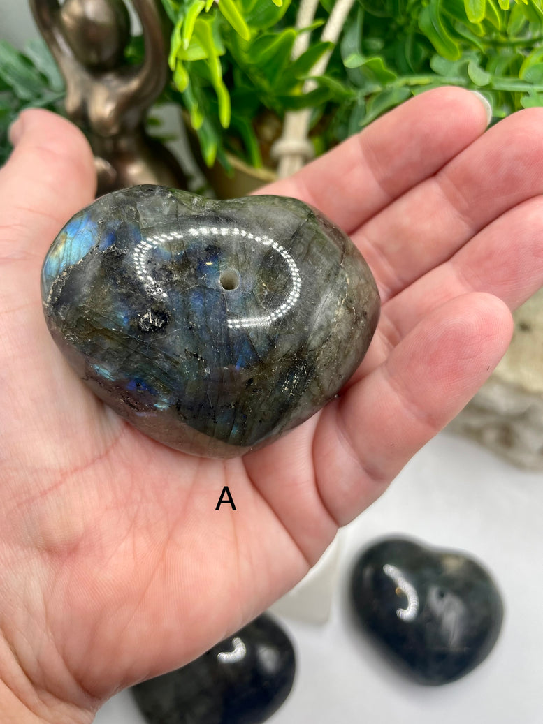Labradorite Incense Stick Holder | Witchcraft | Wiccan | Pagan | Spiritual | Crystal Healing | Reiki | Chakra | Ornament | Decor | Charm