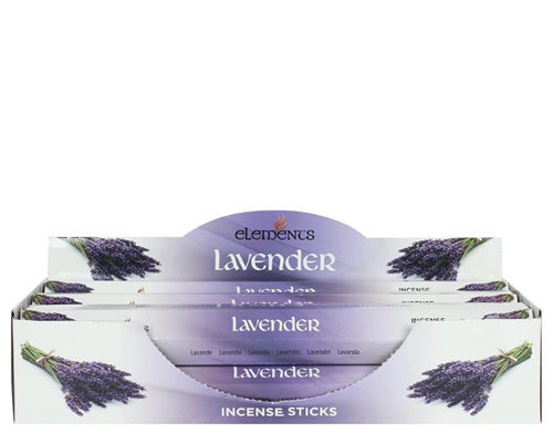 1 PACK OF 20 STICKS - ELEMENTS LAVENDER INCENSE STICKS