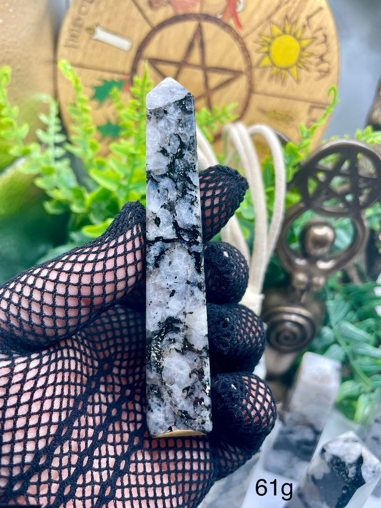 High Grade Flashy Rainbow Moonstone Towers | Crystals | Reiki | Chakra | Healing | Witchcraft | Wiccan | Pagan | Stones | Gemstones