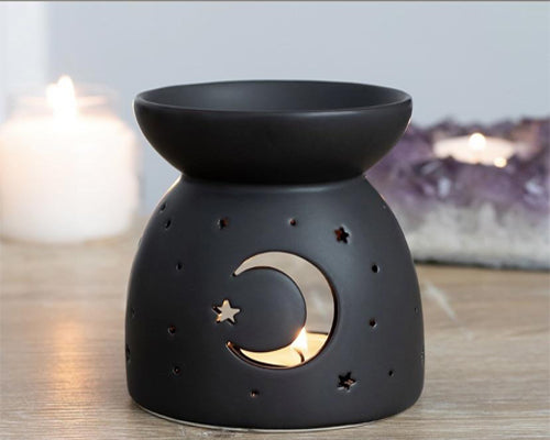 Cut Out Oil Burners - Moon, Pentagram, Cauldron