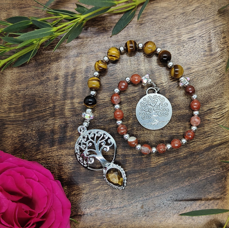 Witches Crystal & Charm Prayer Beads | Deity Worship | Chant | Mantra | Goddess | Witchcraft | Wiccan | Pagan | Gift | Sabbats | Lunar Month