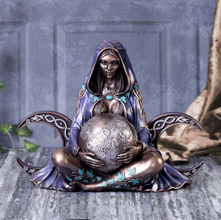 Triple Moon Goddess Statue 36cm | Witchcraft | Wiccan | Pagan | Figurine | Deity | Altar