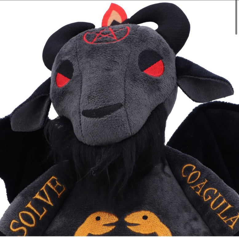 Fluffy Fiends Baphomet Cuddly Plush Toy 22cm | Teddy | Witchcraft | Wiccan | Pagan | Goth | Gothic | Occult
