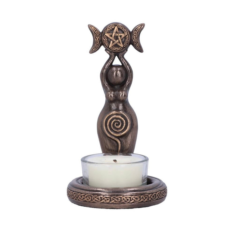 Triple Goddess Tea Light Holder 12cm | Goddess | Deity | Wicca | Pagan | Witchcraft