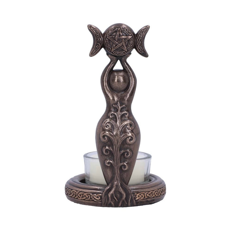 Triple Goddess Tea Light Holder 12cm | Goddess | Deity | Wicca | Pagan | Witchcraft