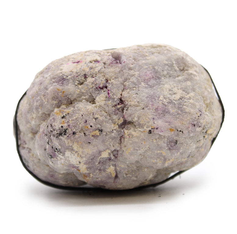 Coloured Calsite Geodes - Natural Rock - Pink & Gold
