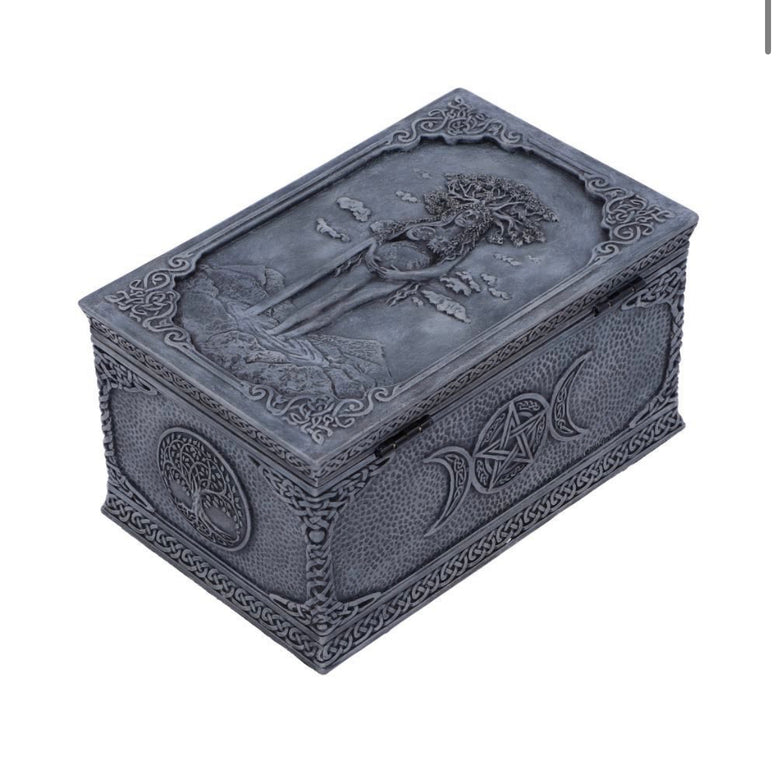 Mother Earth Box 15.5cm | Gaia | Witchcraft | Wiccan | Pagan | Storage Box | Jewellery Box | Goddess | Deity