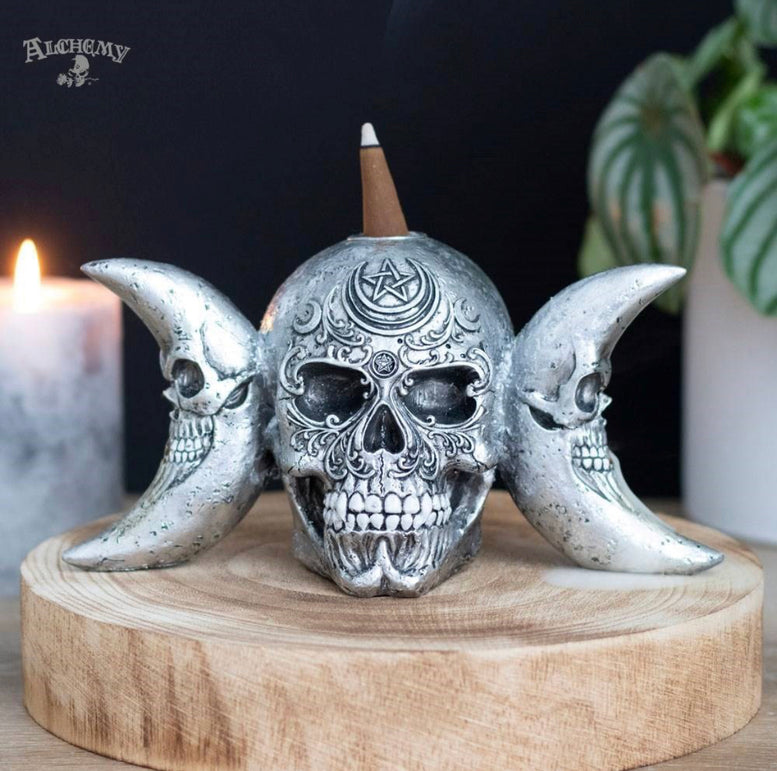 The Dark Goddess Back Flow Incense Burner by Alchemy