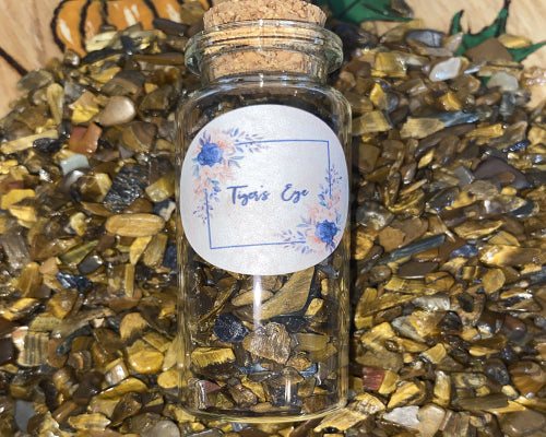 15ml Tiger’s Eye Crystal Chips Bottle
