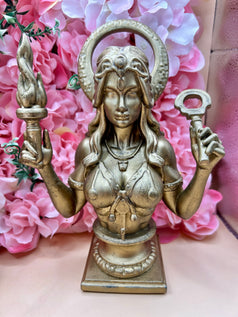 Hecate/Hekate Bust Resin Statue | Figure | Offering | Worship | Goddess | Witchcraft | Wiccan | Pagan | Home Decoration | Goddess of Witches