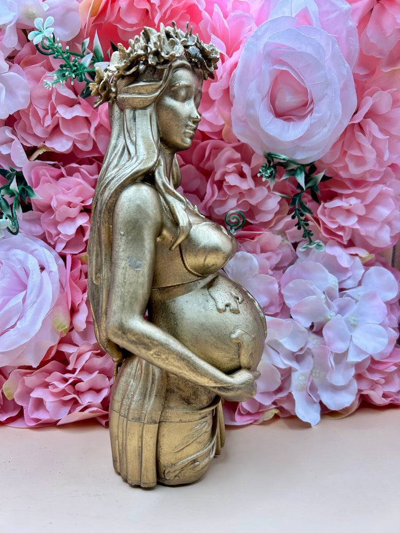 Gaia Mother Earth Bust Resin Statue | Figure | Offering | Worship | Goddess | Witchcraft | Wiccan | Pagan | Home Decoration | Mythology