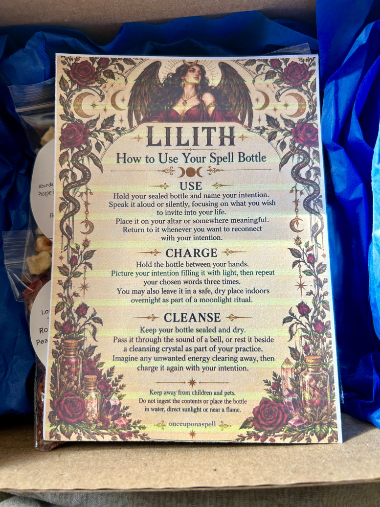 Lilith Spell Bottle Making kit