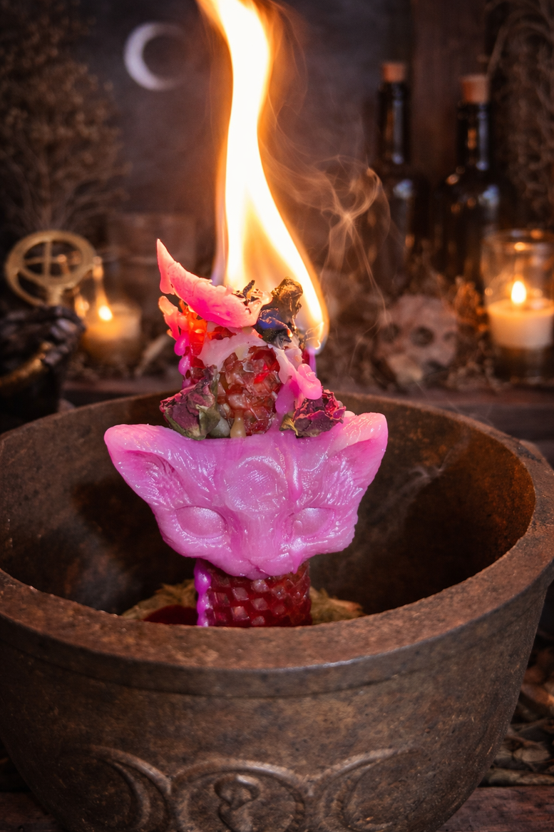 Onceuponaspell Hand Crafted Love Beeswax Spell Candle Decor Fragrance Traditional Ornaments Scented Perfume Decoration Aroma