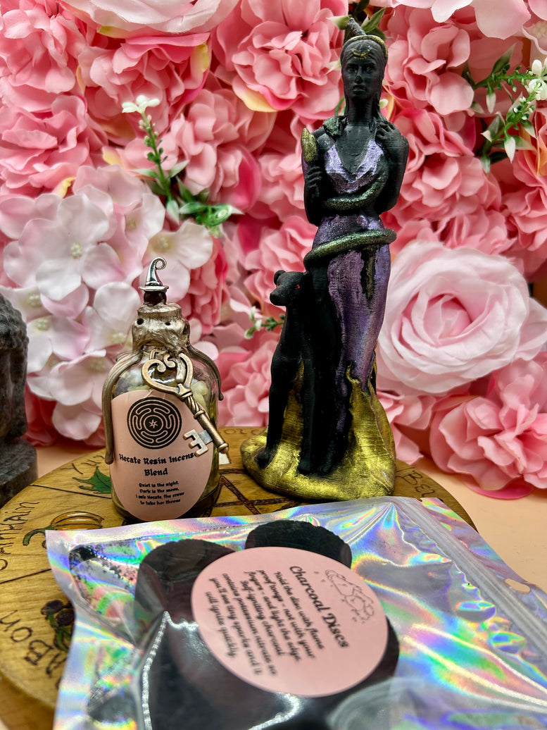 Goddess Hecate/Hekate Resin Incense Blend | Deity | Crossroads | Keys | Wiccan | Pagan | Witchcraft | Protection | Spell Bottle | Fragrance