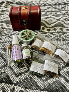 Little Chest of Wealth and Abundance Spells | Money | Prosperity | Witchcraft | Wiccan | Pagan | Spell Kit | Spell Candle | Oils | Herbs