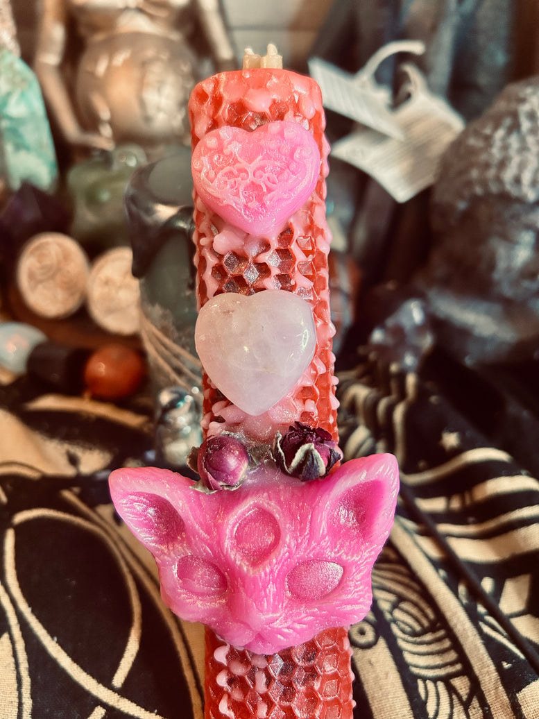 Onceuponaspell Hand Crafted Love Beeswax Spell Candle Decor Fragrance Traditional Ornaments Scented Perfume Decoration Aroma