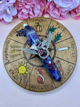 Amethyst Dragon Wand – Crystal Point with Winged Dragon Charm | Fantasy Wand for Rituals, Healing, or Display | Witchcraft | Wicca | Pagan