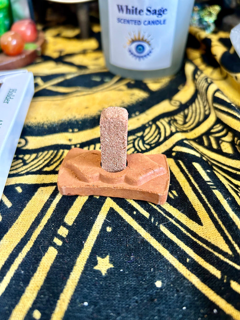 Display Set of 70 Incense Smudge Bricks and Burner - 7 Earthy Himalaya Incense | Gift Set | Cleansing | Smoke Cleanse | Witchcraft | Wiccan