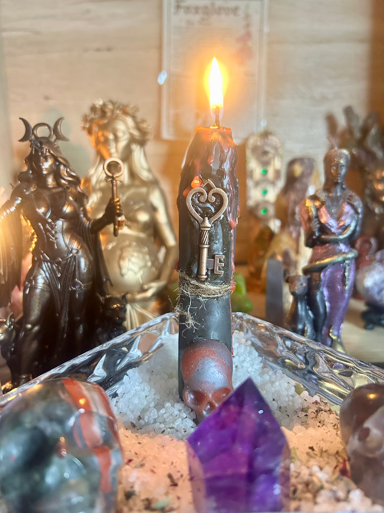 Hekate Blessed and ready incense spell candles for offerings, rituals and spell work