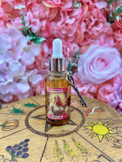 Aphrodite/Venus Spell Oil | Ritual Oil | Deity | Goddess | Amulet | Rose Quartz | Spell Bottle | Love Spell | Heart | Witchcraft | Wicca