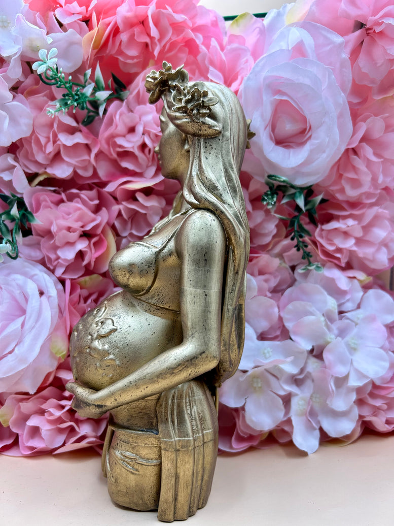 Gaia Mother Earth Bust Resin Statue | Figure | Offering | Worship | Goddess | Witchcraft | Wiccan | Pagan | Home Decoration | Mythology