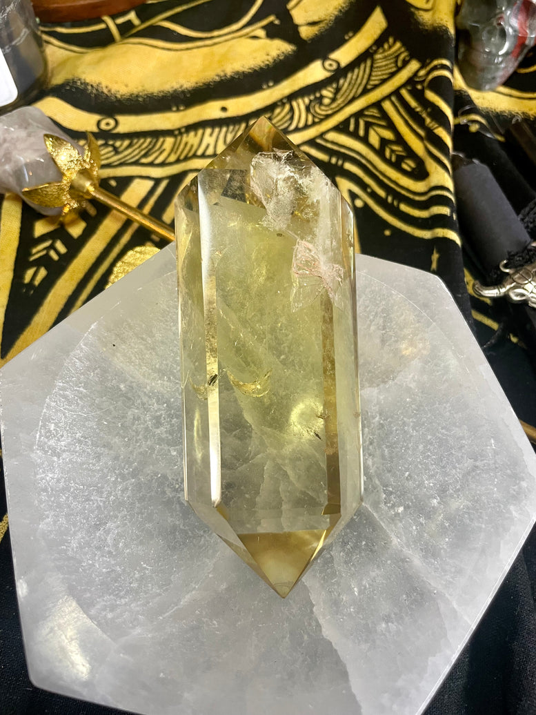 Natural Citrine Double Terminated Point Crystal | Crystals | Crystal Healing | Reiki | Chakra | Wand | Witchy | Gift | Ornament | Tower
