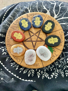 Hamsa Hand Crystal Palm Stone | Reiki | Chakra | Palm Stones | Crystals | Wicca | Pagan | Spirituality | Quartz | Witchy | Meditation | Gift