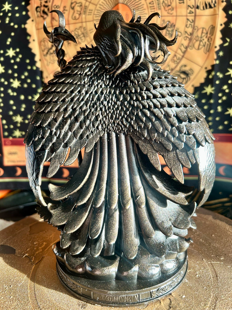 The Morrigan – Goddess of Battle, Fate & Sovereignty resin 3d printed statue for witchcraft Wicca pagan home decor Gothic Metallic Ornaments