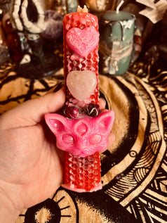 Onceuponaspell Hand Crafted Love Beeswax Spell Candle Decor Fragrance Traditional Ornaments Scented Perfume Decoration Aroma