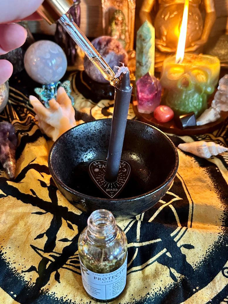 Protection Spell Oil for anointing on candles, tools and crystals Daily Therapeutic Therapy Healthy Wellness Aromatherapy Essential