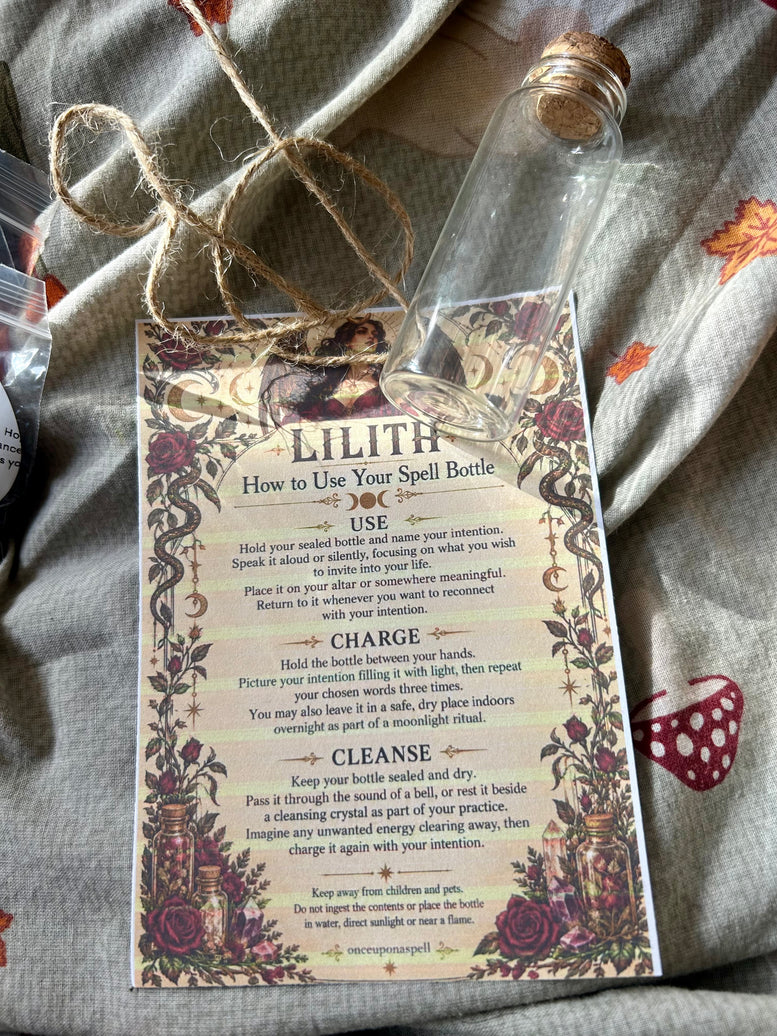Lilith Spell Bottle Making kit