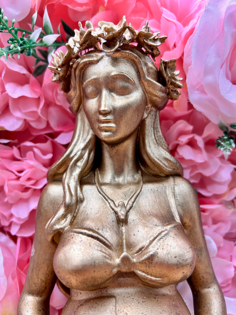 Gaia Mother Earth Bust Resin Statue | Figure | Offering | Worship | Goddess | Witchcraft | Wiccan | Pagan | Home Decoration | Mythology