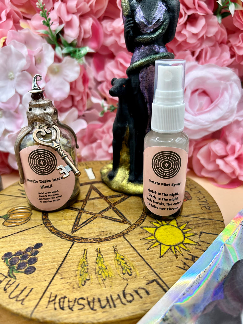 Goddess Hecate/Hekate Room Spray and resin incense blend | Deity | Crossroads | Keys | Wiccan | Pagan | Witchcraft | Protection | Fragrance