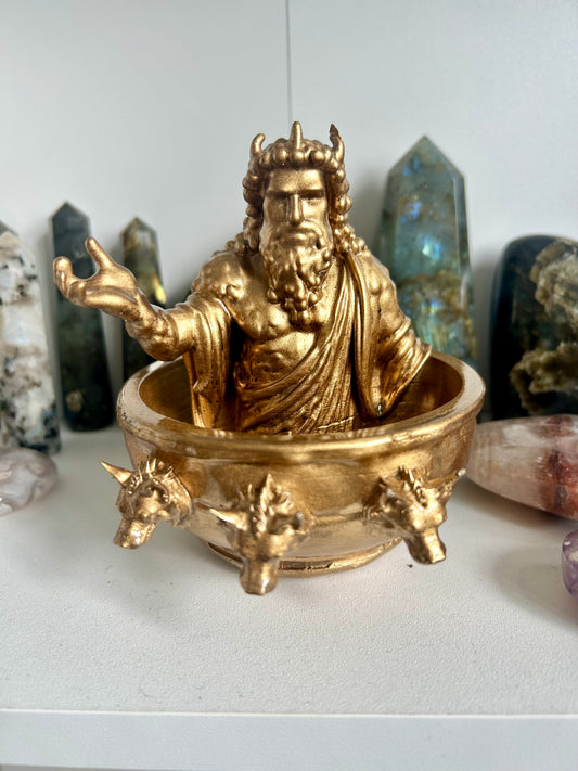 3D Printed Hades Offering Bowl | Greek Mythology Altar Decor | Underworld God Tribute | Occult Pagan Ritual Tool | Witchcraft | Wiccan