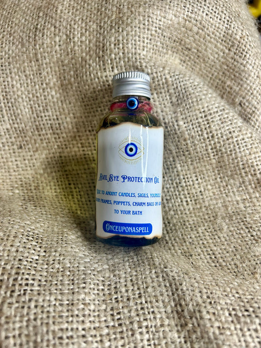 Evil Eye Protection Spell Oil | Ritual Oil | Witchcraft | Wiccan | Pagan | Occult | Anointing Oil | Voodoo | Magic | Spells | Altar Supplies